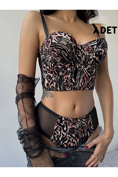 CUBBUX 649 B Cup Underwire Supported Bra Set