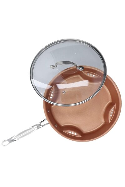 Rovitech Non-stick saucepan with lid, Brown/Grey, 26 x 44 cm