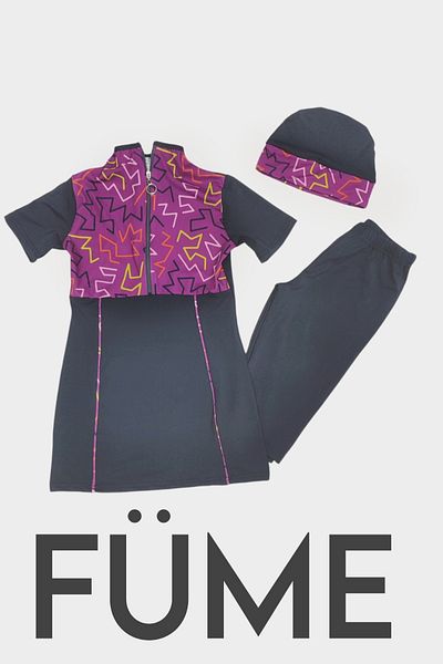bigiyin Half Sleeve Children's Swimsuit Zipper Children's Swimsuit Short Sleeve Swimsuit Short Sleeve Girls' Swimsuit