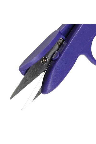 Golden Eagle Finishing scissors with plastic handles, length 10 cm - purple