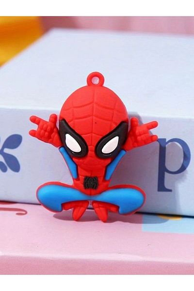 VerdeHome Superhero Themed 3D Spider-Man Silicone Keychain – Durable and Stylish Design, Bag Ornament