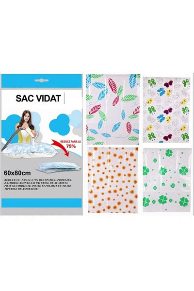 celhome Set 4 Vacuum Bags 60x80 cm - Compatible with Home Vacuum Cleaner