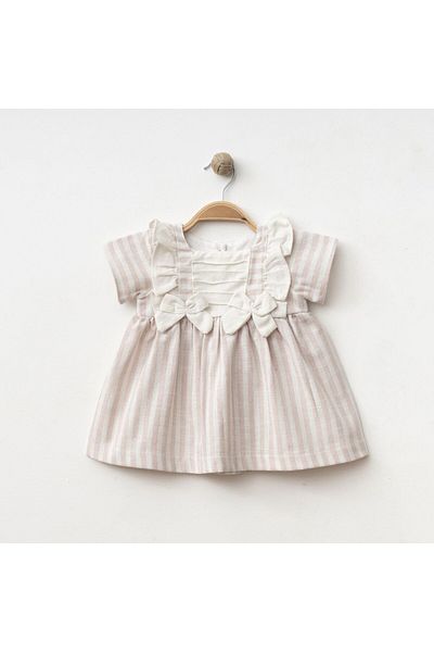 Tly Home Textiles Pink Striped Bow Dress