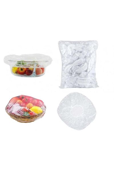 celhome Set of 100 Reusable Elastic Lids for Covering Food – Universal Solution for Pa