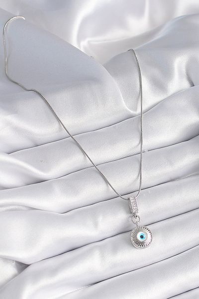 Skygo Silver Color 316L Steel Zircon Stone Women Necklace Modelo Tj-Bko9523