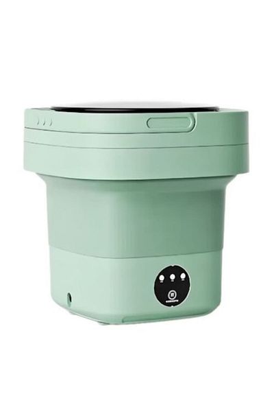 Rovitech Mini washing machine, portable and foldable, 6.5L capacity, 3 washing programs, green