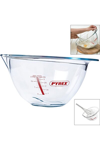 Pyrex Graduated Bowl, Heat-Resistant Glass, 4.2L, 'Expert' - Pyrex