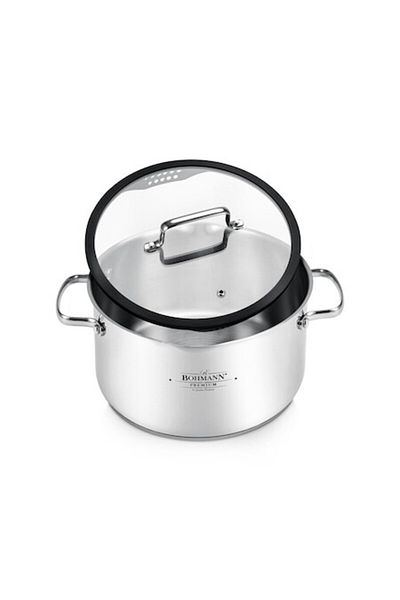 Bohmann Bohmann Premium 18/10 stainless steel pot, 28CM, 9.2L, Induction