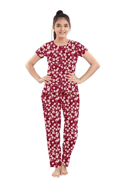 LAUREN SMITH Kids Cotton Loungewear Set – Comfortable Summer T-Shirt & Pajama Bottoms in Cute Prints