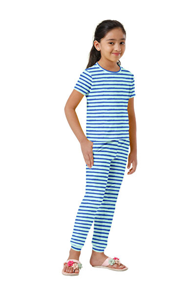 LAUREN SMITH Kids Boys' 100% Cotton Loungewear Set –Trendy Top and Pajama Bottom with Playful Prints