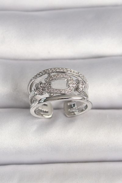 Skygo Semi-Imported Zircon Stone Sailor Knot Women's Ring - Tj-Byk3584