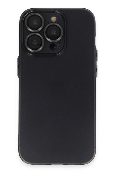 NewFace حافظة ايفون 13 برو من السيليكون بعدسة لوكو - اسود 1494715709