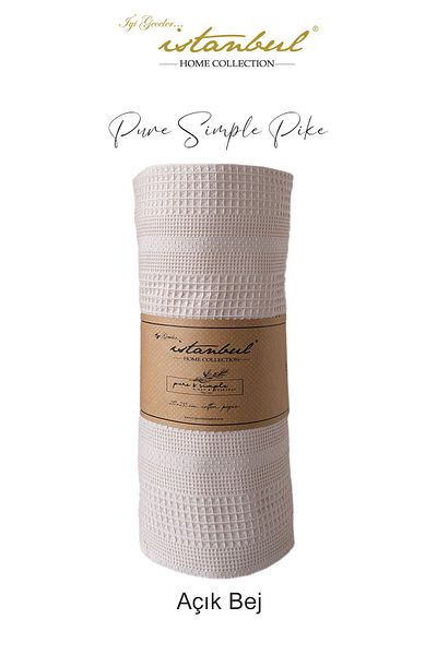 İyi Geceler İstanbul 100% Cotton Pure Simple Double Pique 210X235 cm