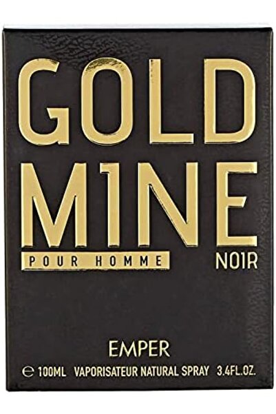 Amber Gold Mine Noir Eau de Toilette for Men, 100ml