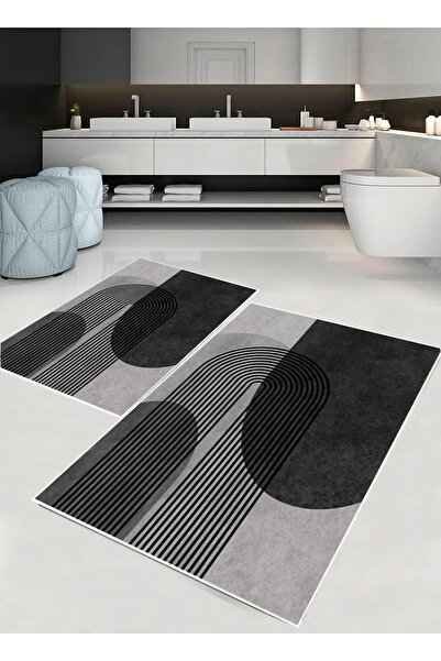 palermo home Σετ χαλάκια μπάνιου, με αντιολισθητική βάση. 2 τεμάχια, 1 τεμάχι...