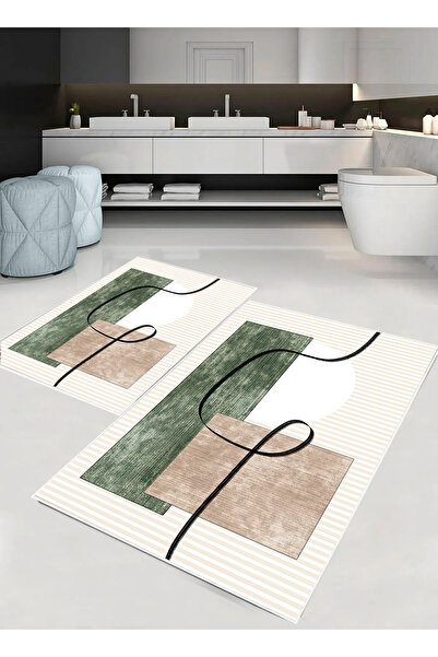 palermo home Σετ χαλάκια μπάνιου, με αντιολισθητική βάση. 2 τεμάχια, 1 τεμάχι...