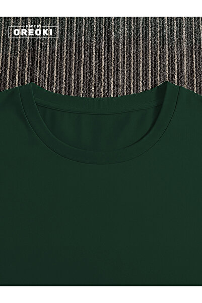 EFFRENATU Jupiter and Little Stars Printed Cotton Unisex Forest Green T-Shirt-Black Shorts Set