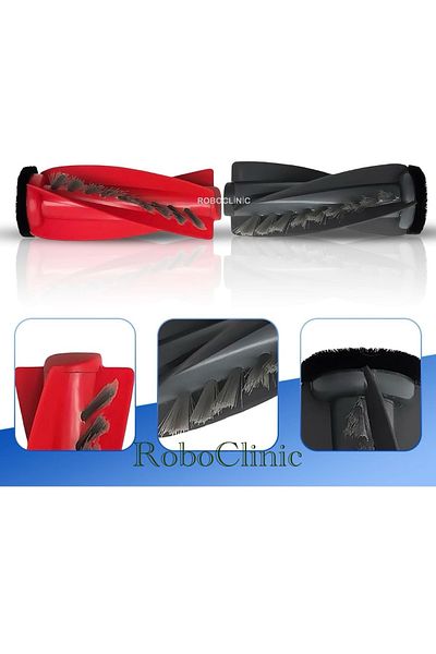 Roboclinic Main Brush, Side Brush, Hepa Filter, Dust Bag Set-8 Pieces Compatible for Roborock Qrevo Curv Robot Vacuum Cleaner