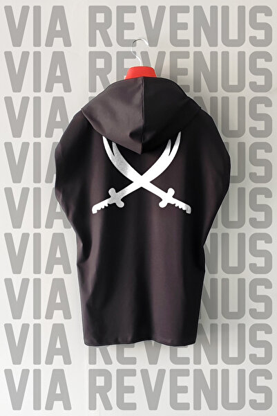 Vordevia Zülfikar Ön ve Arka Baskılı Sıfır Kollu Kapüşonlu %100 Pamuk Spor Ts...