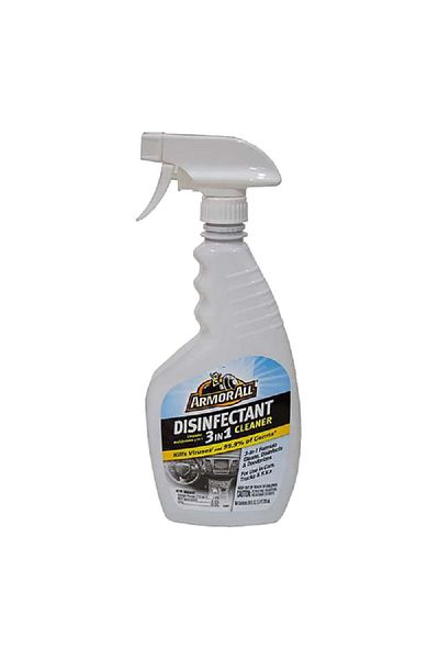 Armor ALL Disinfectant and Deodorize 3-In-1 Formula Car Cleaner Clear 710ml