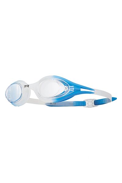 TYR Hydra Flare Swimming Goggles (Blue/Transparent)