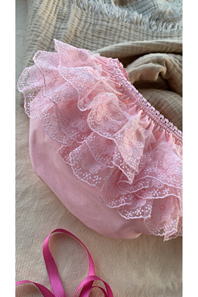 Honeybeeatelier Baby Dress Fancy Panties under