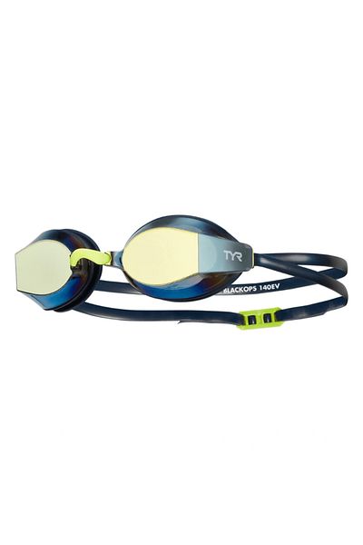 TYR Black Ops Mirrored Racing Glasses (Gold/Navy)