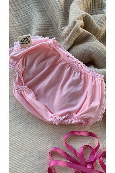 Honeybeeatelier Bebek elbise altı süslü külot