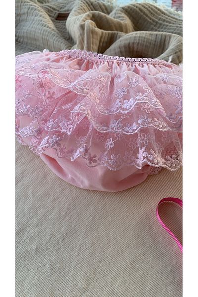 Honeybeeatelier Baby Dress Fancy Panties under