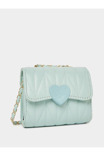 Styli Girls Quilted Cross Body Bag with Chain Strap