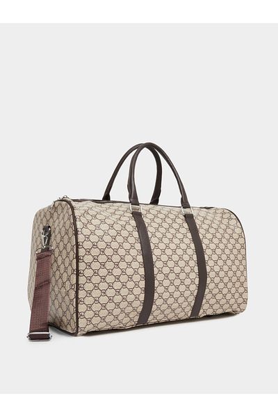 Styli Abstract Printed Duffle Bag with Dual Handle