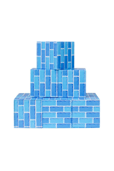 NEWBRENDHOME ألعاب تعليمية توضيحية ميجاكرافت 9 قطع من الطوب الجليدي لعبة للأو...