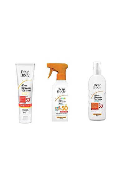 dear body Spf50 Güneş Koruyucu Süt Sprey 200ml Çocuk Güneş Koruyucu Spreyi 20...
