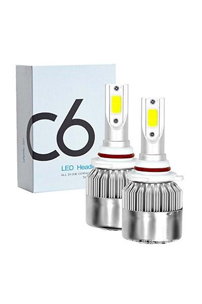 TECHSTAR Set of 2 Techstar® C6 Auto LEDs, 9006, 36w, 3800 Lumens, 6500K, AUTO, 12-24 Volts, COB