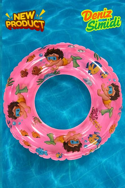 BibKing Children's Sea Ring, Diver Printed Pool Ring Suitable for Girls, Boys, Sea Ring (51 cm 2-4 Years)