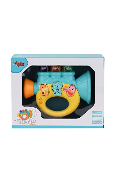 NEWBRENDHOME ألعاب تعليمية تفاعلية JLG-855-37A بيانو أطفال على شكل ترومبيت مع...