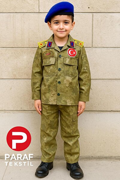 PARAF TEKSTİL Çocuk Askeri Kostüm Piyade Takım
