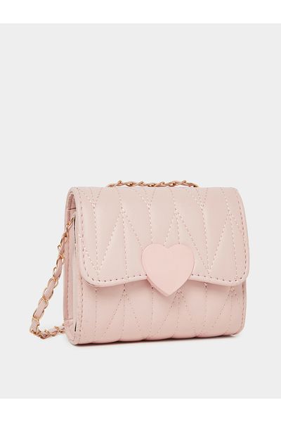 Styli Girls Quilted Cross Body Bag with Chain Strap