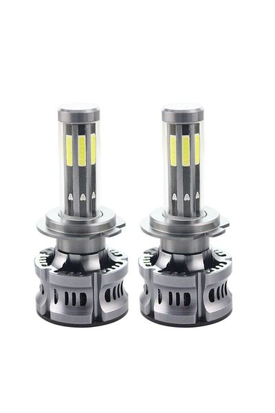TECHSTAR Set de 2 LED-uri auto Techstar® N8, H7, 50w, 5500 lumeni, 3000K-8000K, AUTO, 12-24 volți, COB, Canbus,