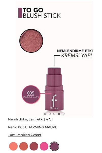 Flormar To Go Blusher Stick