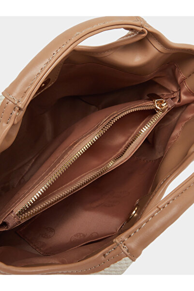 Styli Contrast Trim Handbag with Removable Strap