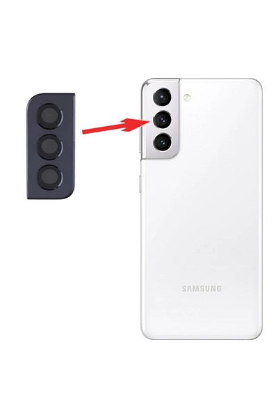 CepteToptan عدسة كاميرا Sm Galaxy S21 G991 مجموعة كاملة مع إطار معدني - (1903) - MKİ2448-3584