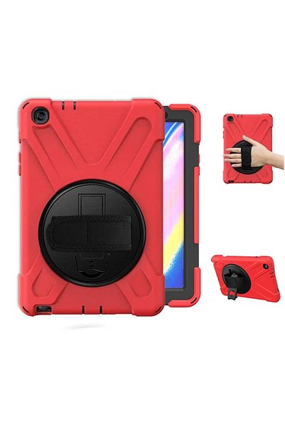 CepteToptan Ally Galaxy Tab P200-P205 3-Layer Stand Armor Case-Shockproof-(1903) - Mki̇2312-8192