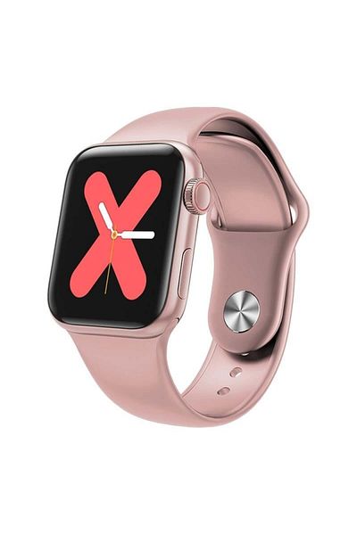 TECHSTAR ® W58Pro Smartwatch Pink, 1.3 inch IPS, Temperature Monitoring, Sedentary, Bluetooth, IP65