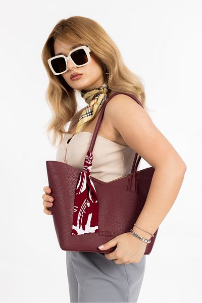 ATABEY ÇANTA Women's Hand and Shoulder Bag with Stylish Accessory Detail