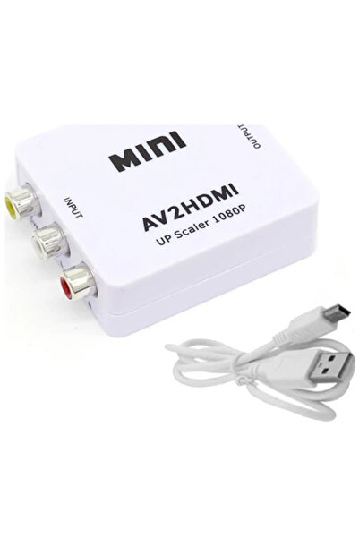 northcity n محول صغير من AV إلى HDMI - دقة Full HD 1080p، تحويل الفيديو والصو...
