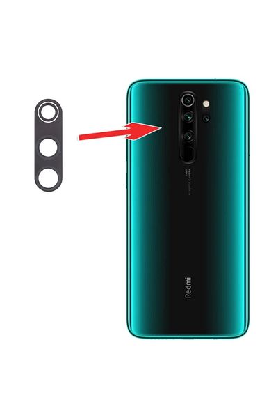 CepteToptan عدسة زجاجية للكاميرا الخلفية لهاتف Xiaomi Redmi Note 8 Pro - (1903) - MKİ1421-1103