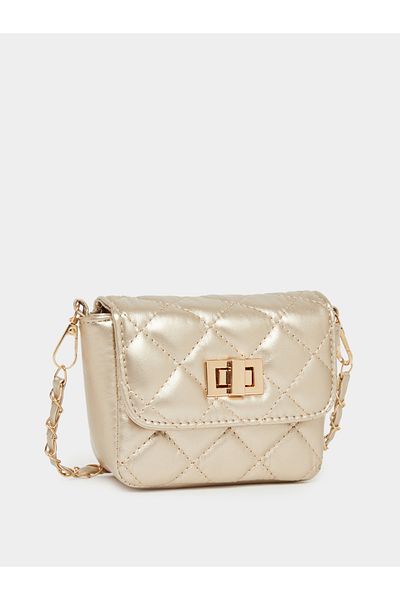 Styli Quilted Crossbody Bag with Chain Strap