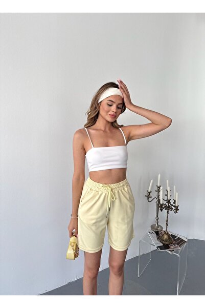 NEAR Women's Modal Fabric Mid Length Lace up Shorts – Soft, Breathable, Summer Comfortable Home and Casual Shorts