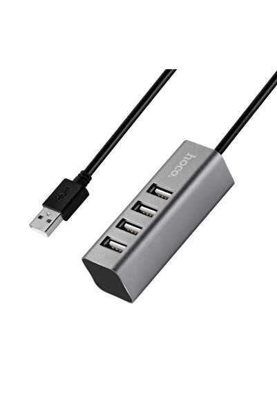 teknoparkx Hoco Hb1 80cm Wired 4-Port USB Multiplier Hub Adapter-(5775)